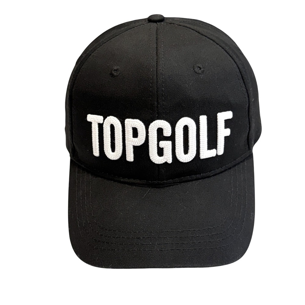 Topgolf‎ Golf Hat Cap Snapback OSFM Black Cotton